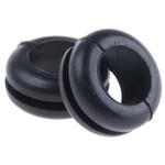 633-02150 HV1215-PVC-FR-BK 配線グロメット ケーブルグロメット 最大ケーブル径：6mm 1袋 100個入 ヘラマンタイトン(タイトン)