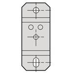 KBB40ZFMP 配線ダクトアクセサリ 30 x 72 x 8mm 1袋 10個入 シュナイダーエレクトリック