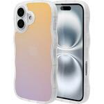 iPhone 16用 ハイブリッドケース wave ラスタバナナ