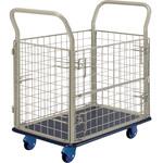 静キャリー NS-150 金網付L フットブレーキ付 浅香工業
