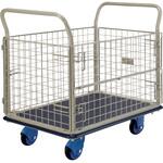 静キャリー NS-300 金網付L フットブレーキ付 浅香工業