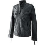 バイク レザー ジャケット 革ジャン ライダースジャケット 軽量 冬 春 夏 秋 ブルー RIDEZ(ライズ)