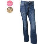 レディース バイク プロテクター付 おしゃれ ストレッチ デニム ブルー RIDEZ(ライズ)