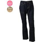 レディース バイク プロテクター付 おしゃれ ストレッチ デニム ブラック RIDEZ(ライズ)