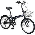 CAPTAIN STAG 折りたたみ自転車 6段 CAPTAIN STAG キャプテンスタッグ 電動自転車 eワイルダー 20