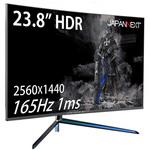 JN-238VG144WQHDR 23.8型ゲーミングモニター 165Hz/1ms， HDR対応