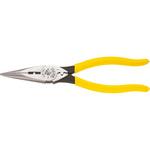 D203-8NCR 強力型ロングノーズペンチ 皮むき・圧着機能付 グリップ：プラスチック KLEIN TOOLS