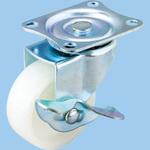 - キャスター 自在車 ナイロン プレート式 ストッパー付 モノタロウ 70163144