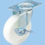 - キャスター 自在車 ナイロン プレート式 ストッパー付 モノタロウ 70163162