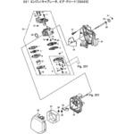 626738 BC250H GX25 キャブレータ、エアクリーナ部品 ポンプ