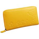 スヌーピー 本革 多機能長財布 スマホケース カード36枚収納 山佐時計計器