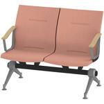 LSL-272D1-95M6 ウェイティングSL 2連 外肘肘付<配送時組立サービス付> イトーキ