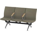 LSL-223D-95K3 ウェイティングSL 3連 中間肘付<配送時組立サービス付> イトーキ