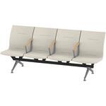 LSL-264D1-95H9 ウェイティングSL 4連 中間肘付<配送時組立サービス付> イトーキ