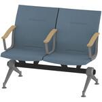 LSL-282D1-95S7 ウェイティングSL 2連 全肘肘付<配送時組立サービス付> イトーキ