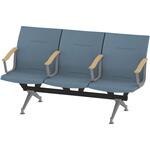 LSL-243D-95S7 ウェイティングSL 3連 全肘肘付<配送時組立サービス付> イトーキ