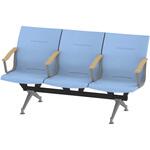 LSL-243D-95B6 ウェイティングSL 3連 全肘肘付<配送時組立サービス付> イトーキ