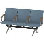 LSL-243D-45S7 ウェイティングSL 3連 全肘肘付<配送時組立サービス付> イトーキ