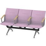 LSL-343D-95R5 ウェイティングSL 3連 全肘肘付<配送時組立サービス付> イトーキ