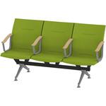 LSL-343D-95Q6 ウェイティングSL 3連 全肘肘付<配送時組立サービス付> イトーキ