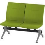 LSL-212D-Q6 ウェイティングSL 2連 肘なし  <配送時組立サービス付> イトーキ