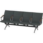 LSL-284D1-45T3 ウェイティングSL 4連 全肘肘付<配送時組立サービス付> イトーキ