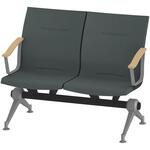 LSL-232D-95T3 ウェイティングSL 2連 外肘肘付<配送時組立サービス付> イトーキ