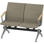 LSL-332D-95K3 ウェイティングSL 2連 外肘肘付<配送時組立サービス付> イトーキ