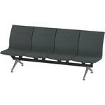 LSL-254D1-95T3 ウェイティングSL 4連 肘なし<配送時組立サービス付> イトーキ