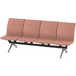 LSL-254D1-45M6 ウェイティングSL 4連 肘なし<配送時組立サービス付> イトーキ