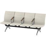 LSL-324D-45H9 ウェイティングSL 4連 中間肘付<配送時組立サービス付> イトーキ