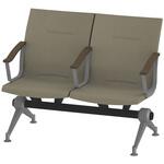 LSL-242D-45H9 ウェイティングSL 2連 全肘肘付<配送時組立サービス付> イトーキ