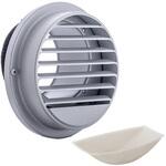 外壁用ステンレス製換気口 ベントキャップ(結露水・ドレン受け) ドレンキャッチャー ドレンコップ内蔵 低圧損(厚型) 西邦工業