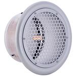 外壁用ステンレス製換気口 フラットグリル 丸パンチング型8Φ×PITCH10 防火ダンパー付 西邦工業