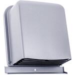 外壁用ステンレス製換気口 深型フード ワイド水切り付 ガラリ型 下部着脱タイプ(厚型) 西邦工業