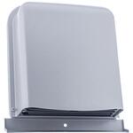 外壁用ステンレス製換気口 深型フード ワイド水切り付 ガラリ型 下部着脱タイプ 防火ダンパー付(薄型) 西邦工業