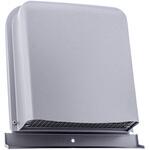 外壁用ステンレス製換気口 深型フード ワイド水切り付 下部金網3メッシュ 下部着脱タイプ 防火ダンパー付(薄型) 西邦工業