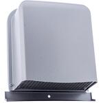 外壁用ステンレス製換気口 深型フード ワイド水切り付 下部金網3メッシュ 下部着脱タイプ 防火ダンパー付 西邦工業