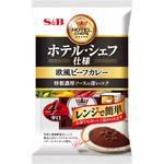 ホテル・シェフ仕様 欧風ビーフカレー4個パック 辛口 ヱスビー食品