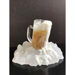 MT-004 食品サンプル 「氷台付冷え冷えビール」 いわさき