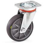 [ESD]キャスター(自在/TPEタイヤ/ブレーキ付) エスコ