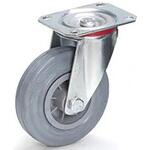 金具付キャスター(自在/ゴムタイヤ) エスコ