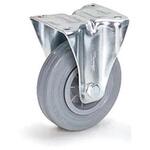 金具付キャスター(固定/ゴムタイヤ) エスコ