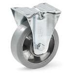 金具付キャスター(固定金具/弾性タイヤ) エスコ