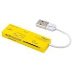CRW-5M69カードリーダー・ライターイエロー ナカバヤシ