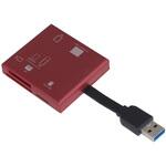 USB3.2Gen1マルチカードリーダー・ライター【CRW-37M87シリーズ】レッド ナカバヤシ