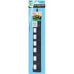 安全機能満載スイッチ付OAタップ/6個口/2m/ブラック ナカバヤシ