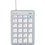 USB有線Type-Cテンキー/シルバーホワイト ナカバヤシ