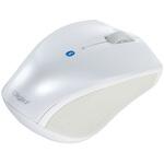 小型 Bluetooth3ボタンBlueLEDマウス/ホワイト ナカバヤシ