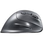 高速スクロール Bluetooth5.0 エルゴノミクス5ボタン BlueLEDマウス/グレー ナカバヤシ